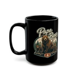 Papa Bear - Black Mug – Strong Brew for the Head of the Den - Image 5