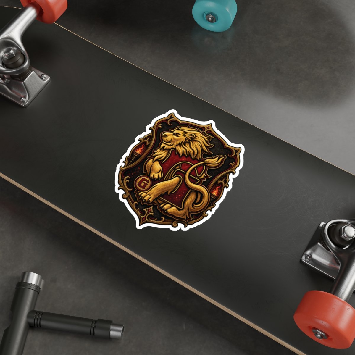 House of Lion – Outdoor Sticker – Wizarding School Courage That Sticks - Image 3