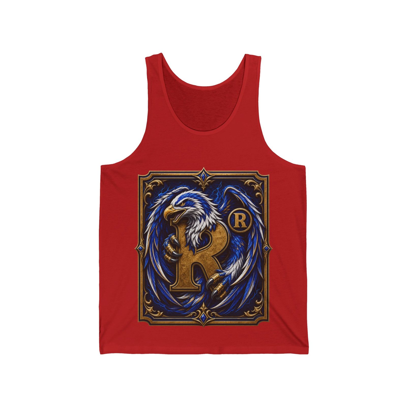 House of Eagle – Unisex Jersey Tank Top – Cool Wizarding School Style for Clever Minds - Image 15