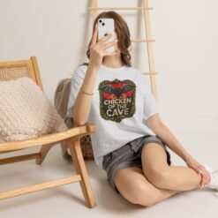 Chicken of the Cave – Unisex T-Shirt – Nature’s Original Night Chicken - Image 3