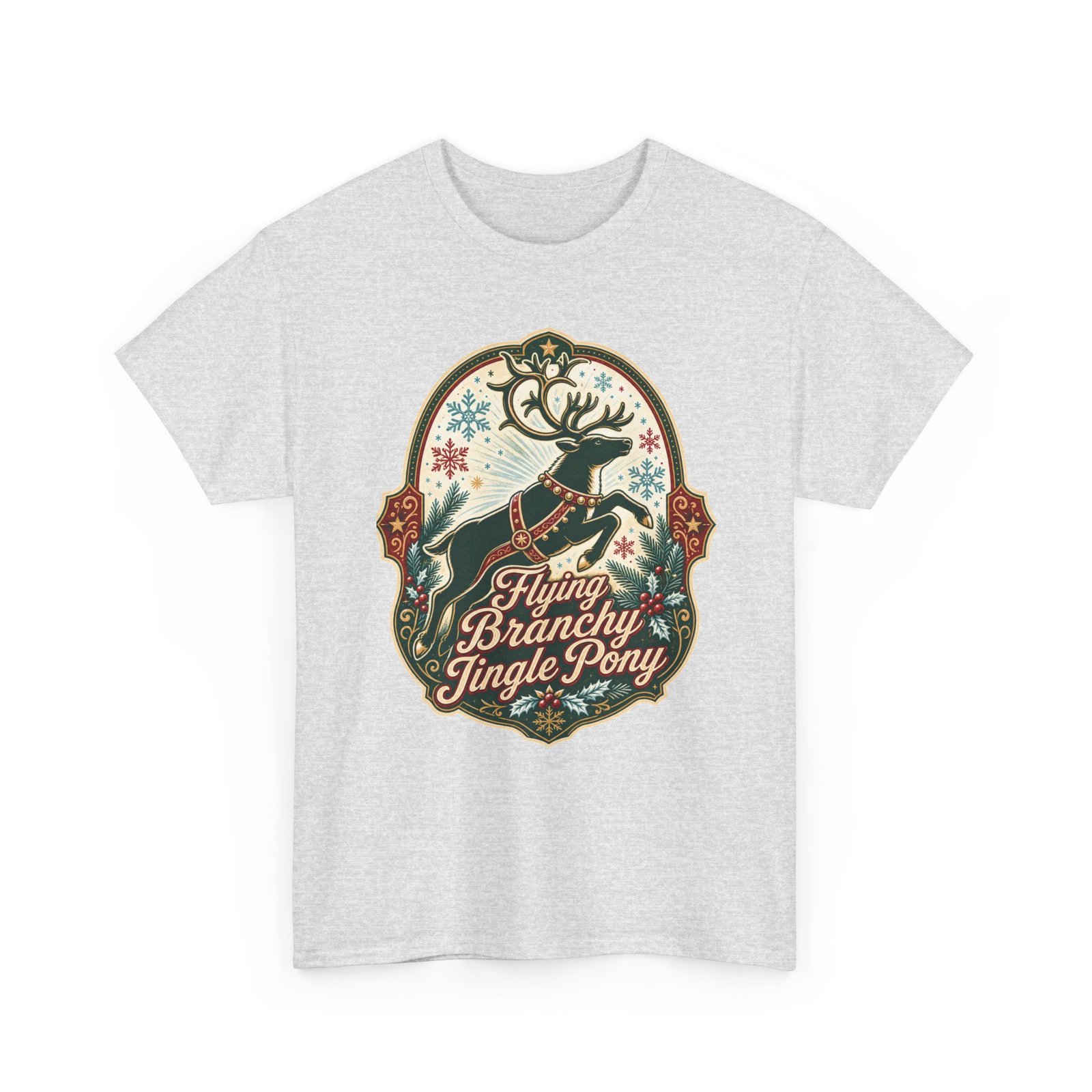 Flying Branchy Jingle Pony - Unisex T-Shirt – Reindeer Ridiculousness - Image 10