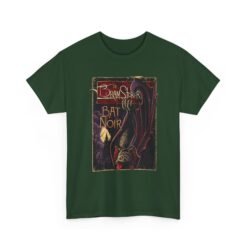 Bat Noir – Unisex T-Shirt – Bram Stoker’s Vampire Bat in the Shadows - Image 13