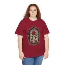 Enchanted Rose - Unisex T-Shirt – Timeless Beauty, Captured in Glass - Image 10