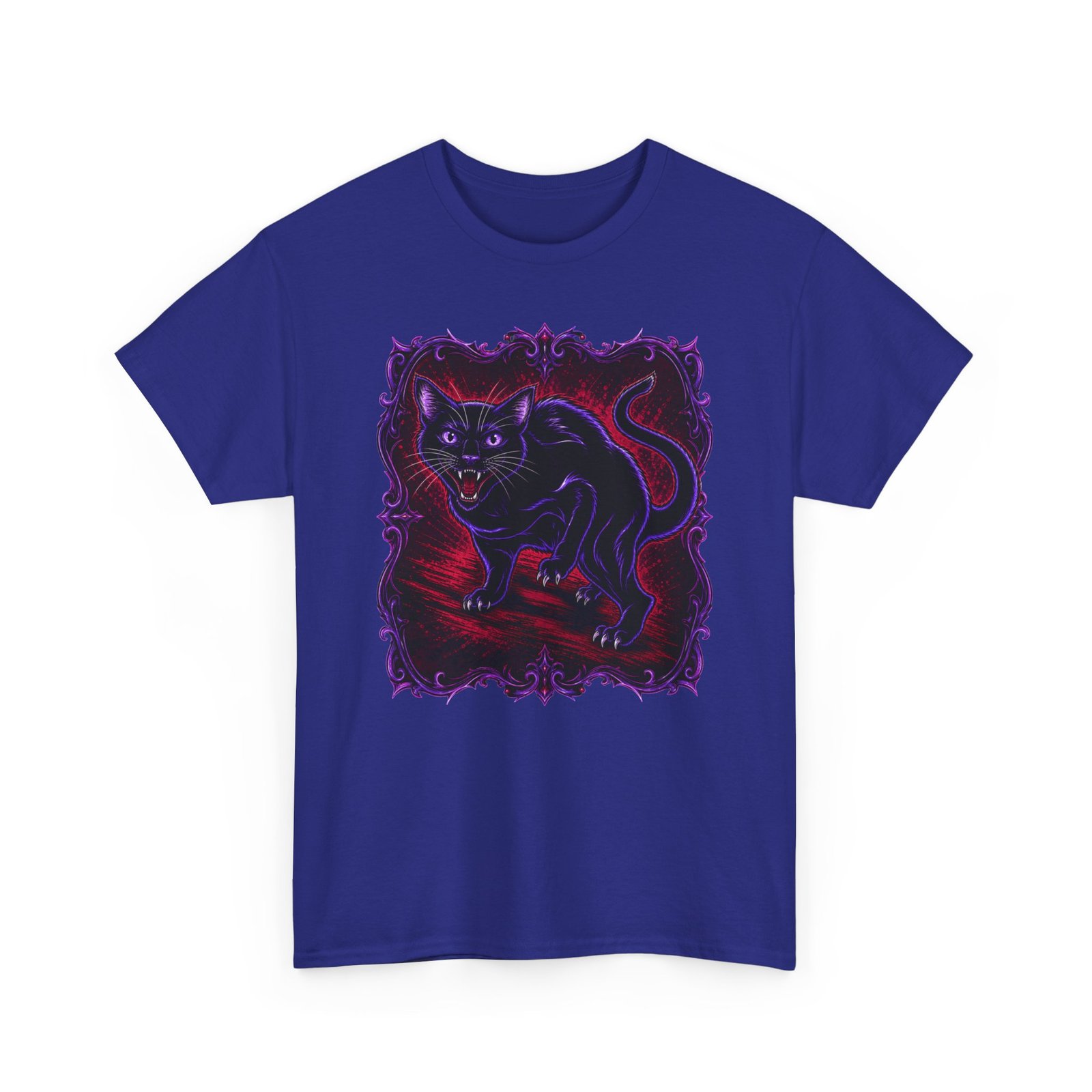 Hissing Black Cat – Unisex T-Shirt – Fierce, Feline and Full of Attitude - Image 23