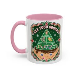 Elf Food Groups – Color Accent Mug – Sweet Sips, North Pole Style - Image 20