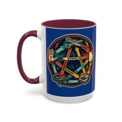 Rock Paper Scissors Lizard LLAP – Color Accent 11oz or 15oz Mug – Sip Long and Prosper - Image 38