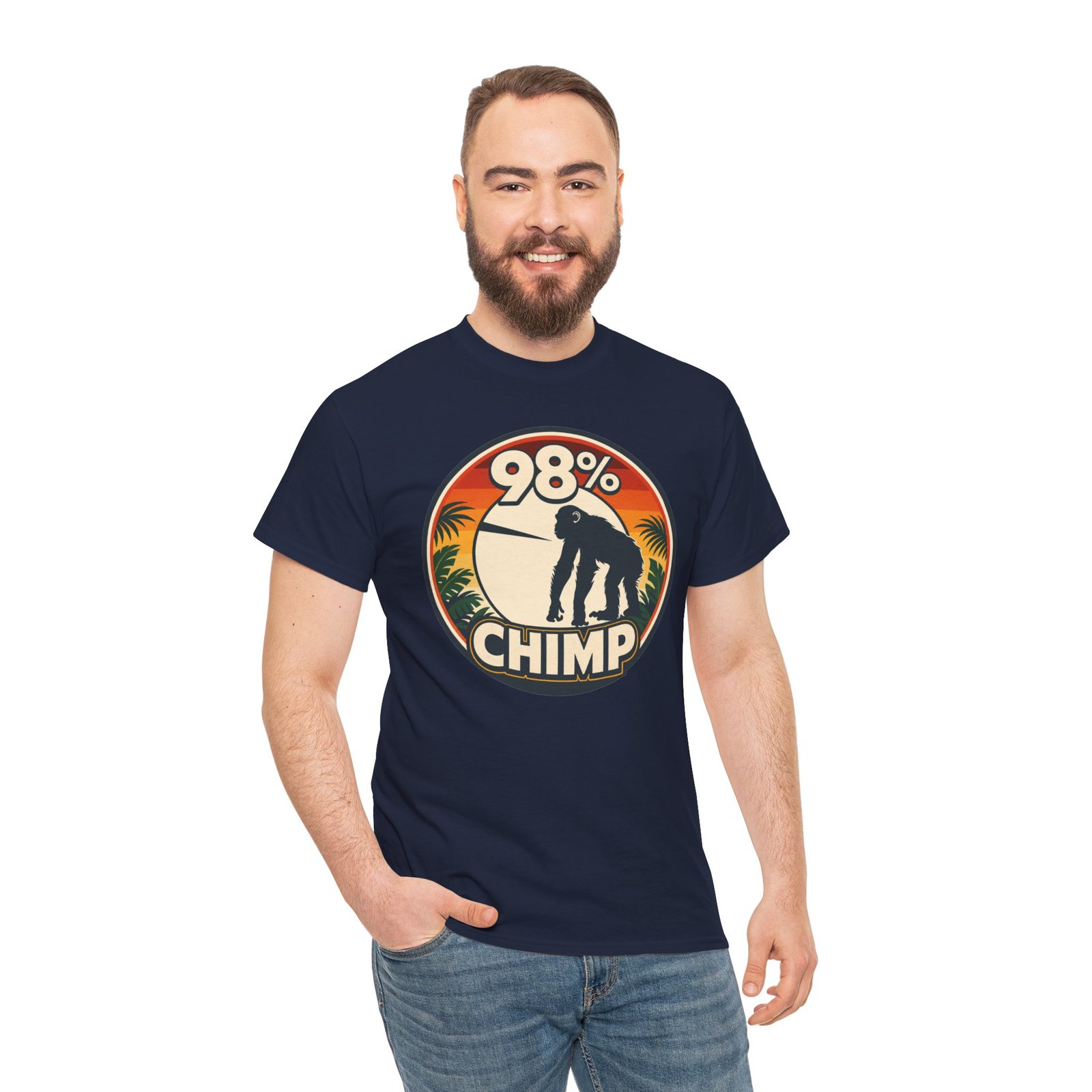 98% Chimp – Unisex T-Shirt – Embrace Your Inner Primate - Image 3