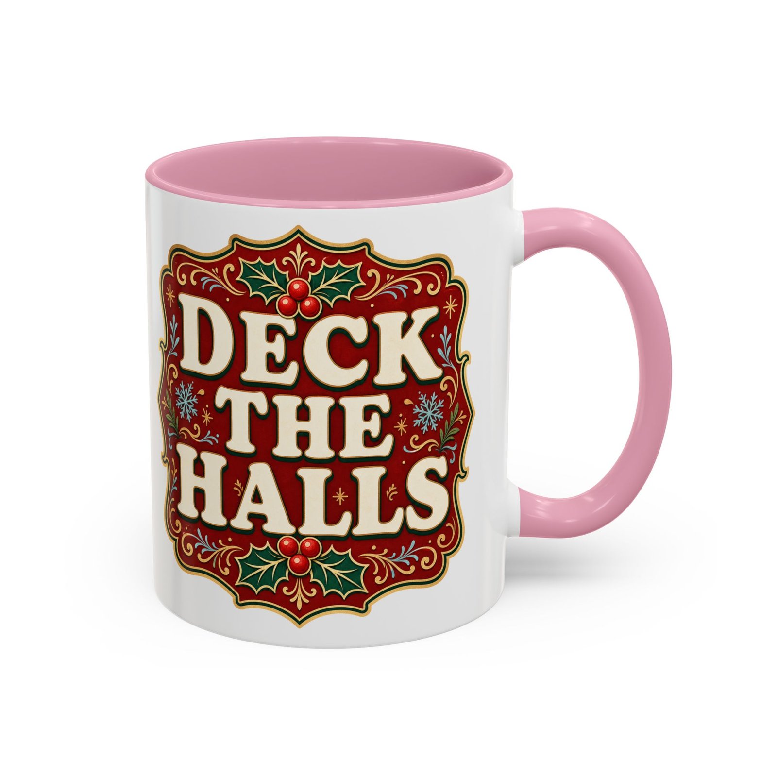 Deck the Halls – Color Accent Mug – Sip Into the Season - Image 9