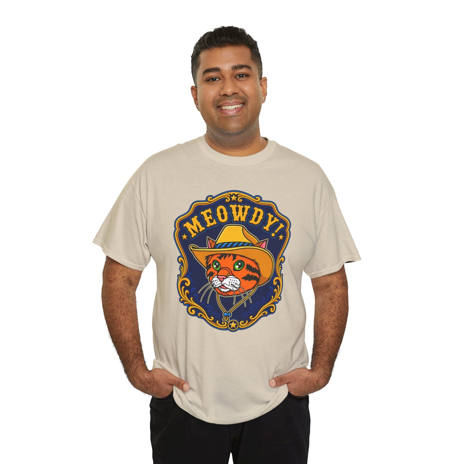 Meowdy! Cowboy Cat - Unisex T-Shirt – Howdy, Purrtner - Image 11