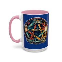 Rock Paper Scissors Lizard LLAP – Color Accent 11oz or 15oz Mug – Sip Long and Prosper - Image 42