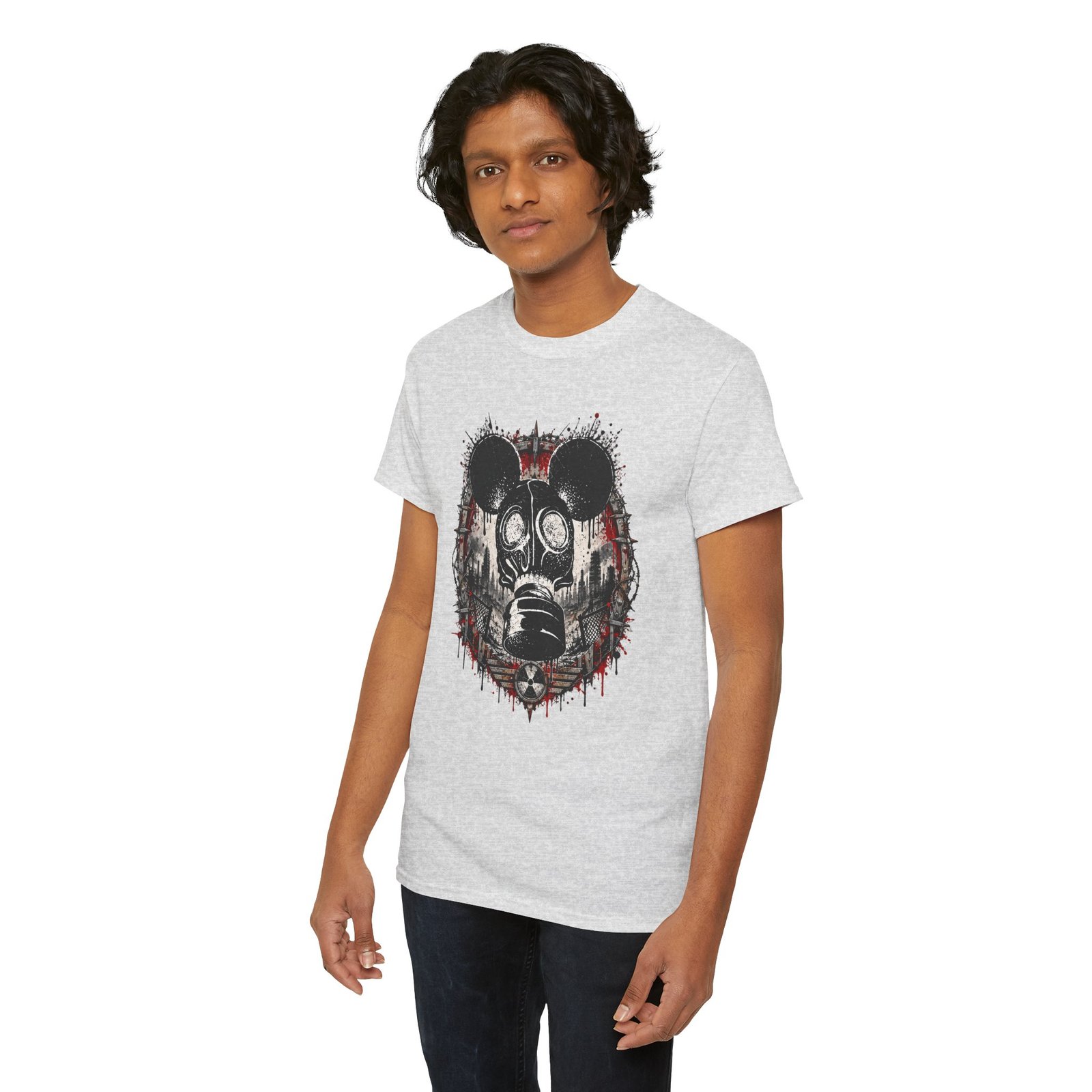 Gas Mask Mouse - Unisex T-Shirt – Cute, Creepy and Ready for Anything - Image 12