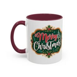 Merry Christmas - Color Accent Mug – Sip the Season in Style - Image 8