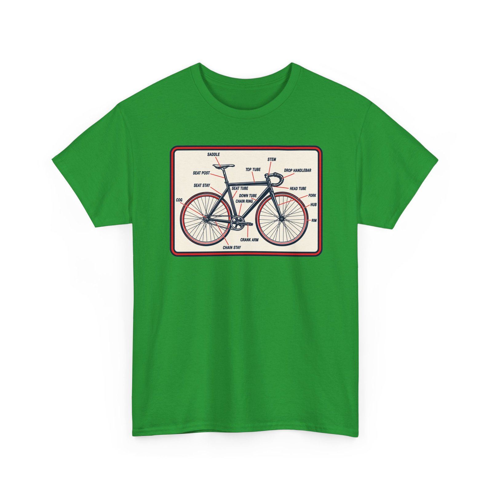 Know Your Bike – Unisex T-Shirt – Two-Wheeled Anatomy Lesson - Image 16