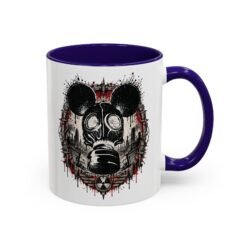 Gas Mask Mouse - Color Accent Mug – Sip with a Side of Strange - Image 7