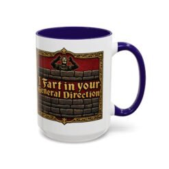 I Fart in Your General Direction - Color Accent Mug – Monty Python French Taunter Coffee Mug - Image 27