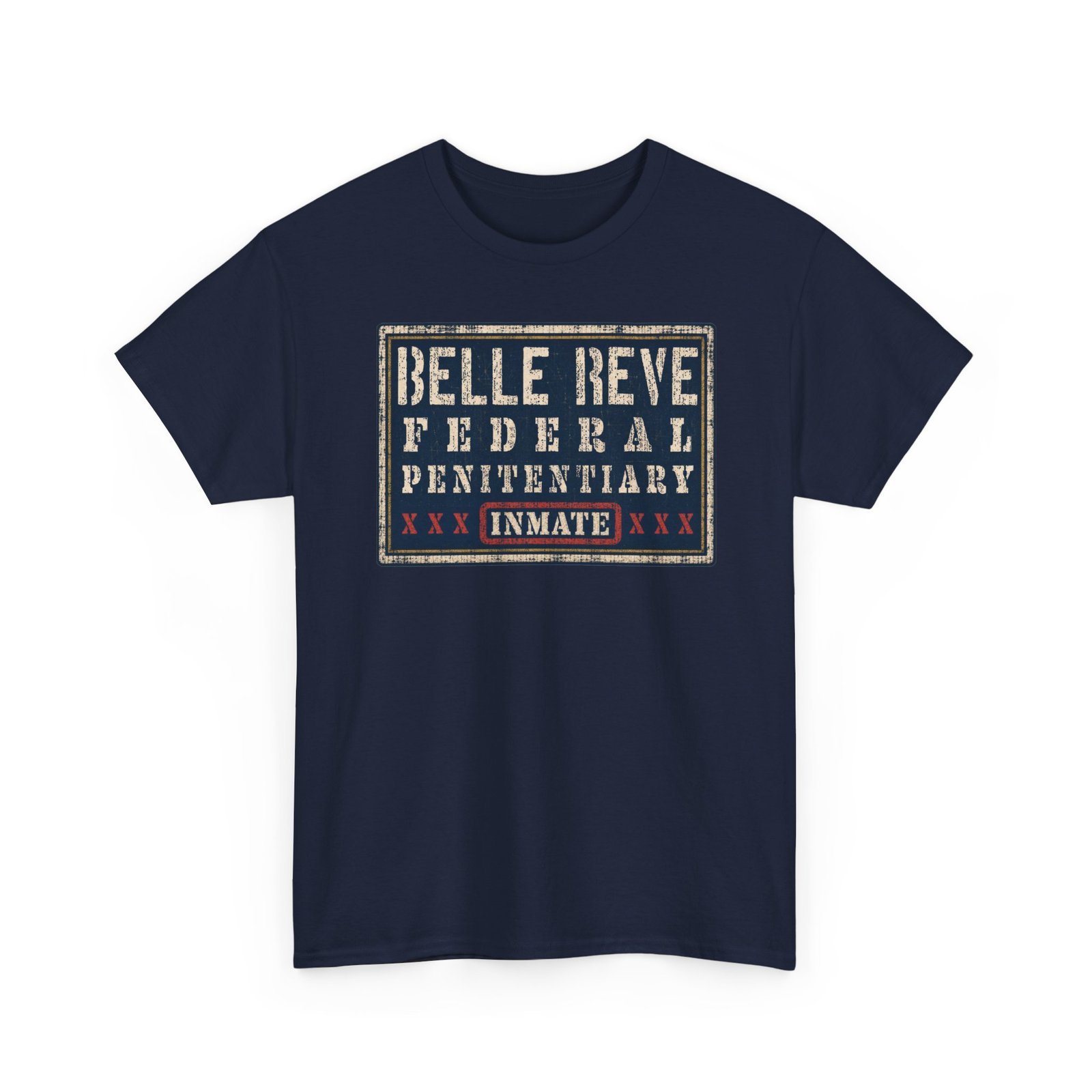Belle Reve Federal Penitentiary Inmate – Unisex T-Shirt – Villainous Vibes - Image 25