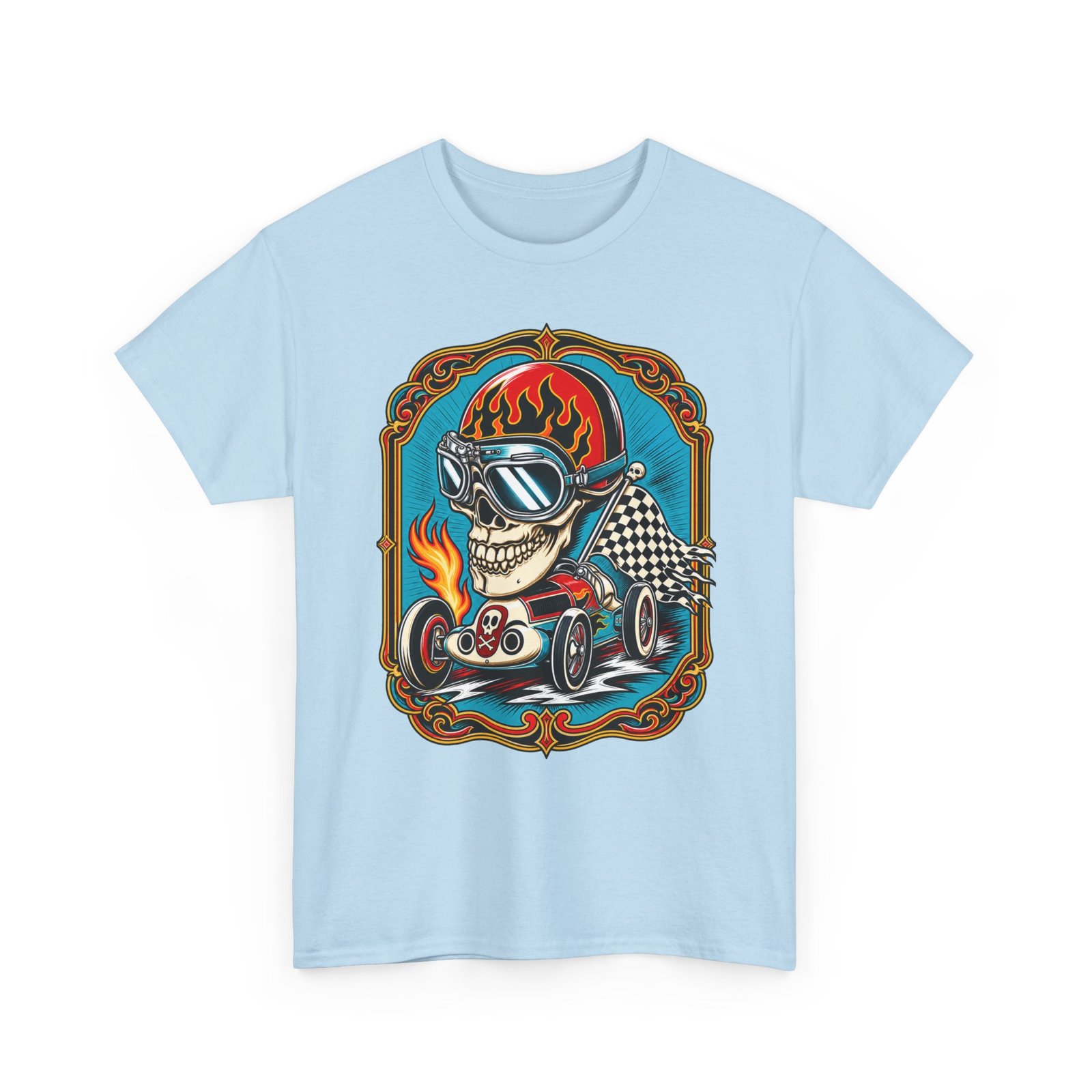 Death Race Skull – Unisex T-Shirt – Full Throttle to the Finish - Image 15