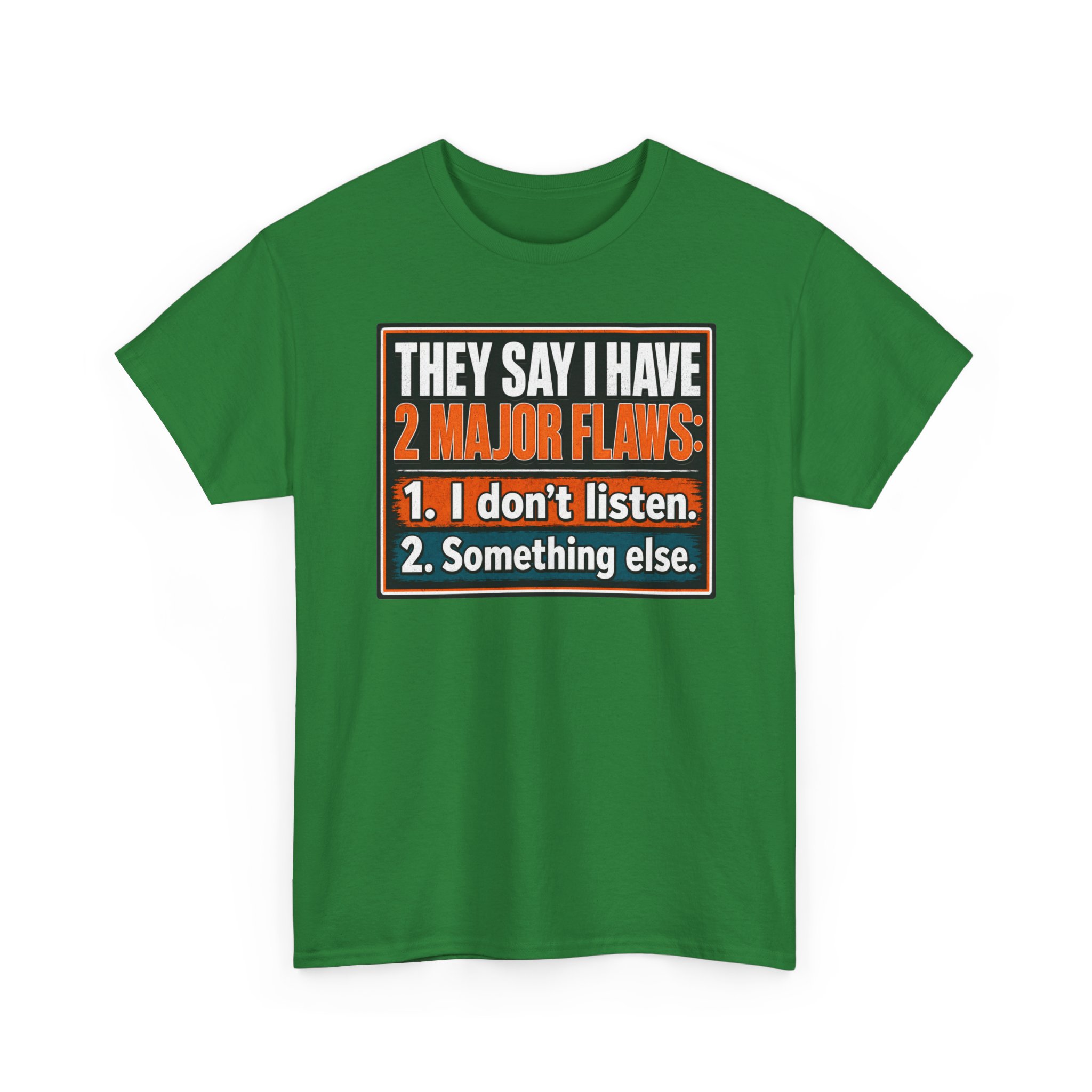 They Say I Have Two Major Flaws – Black Mug – Something About Listening - Image 13