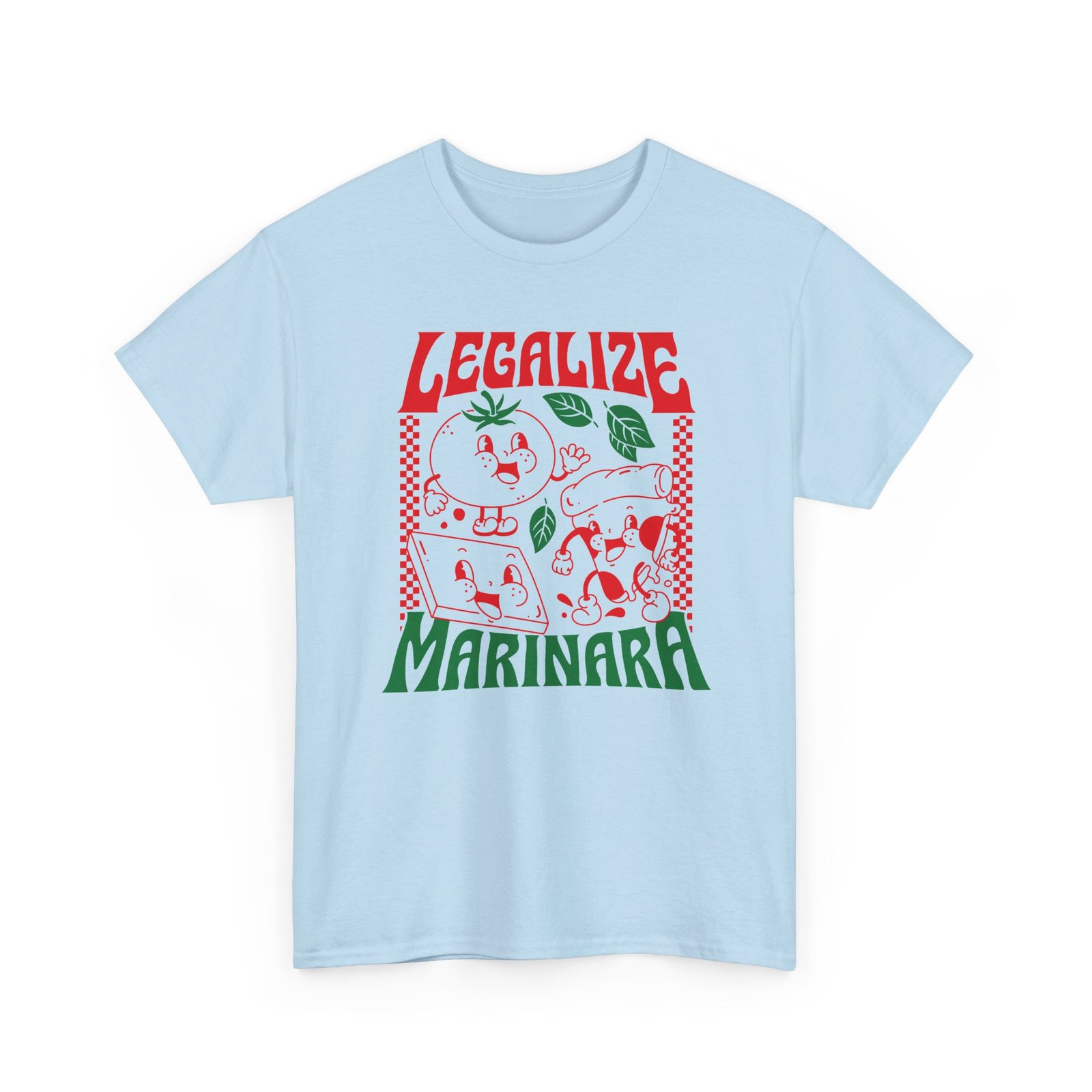 Legalize Marinara - Unisex T-Shirt – Funny Retro Pizza and Italian Food - Image 11