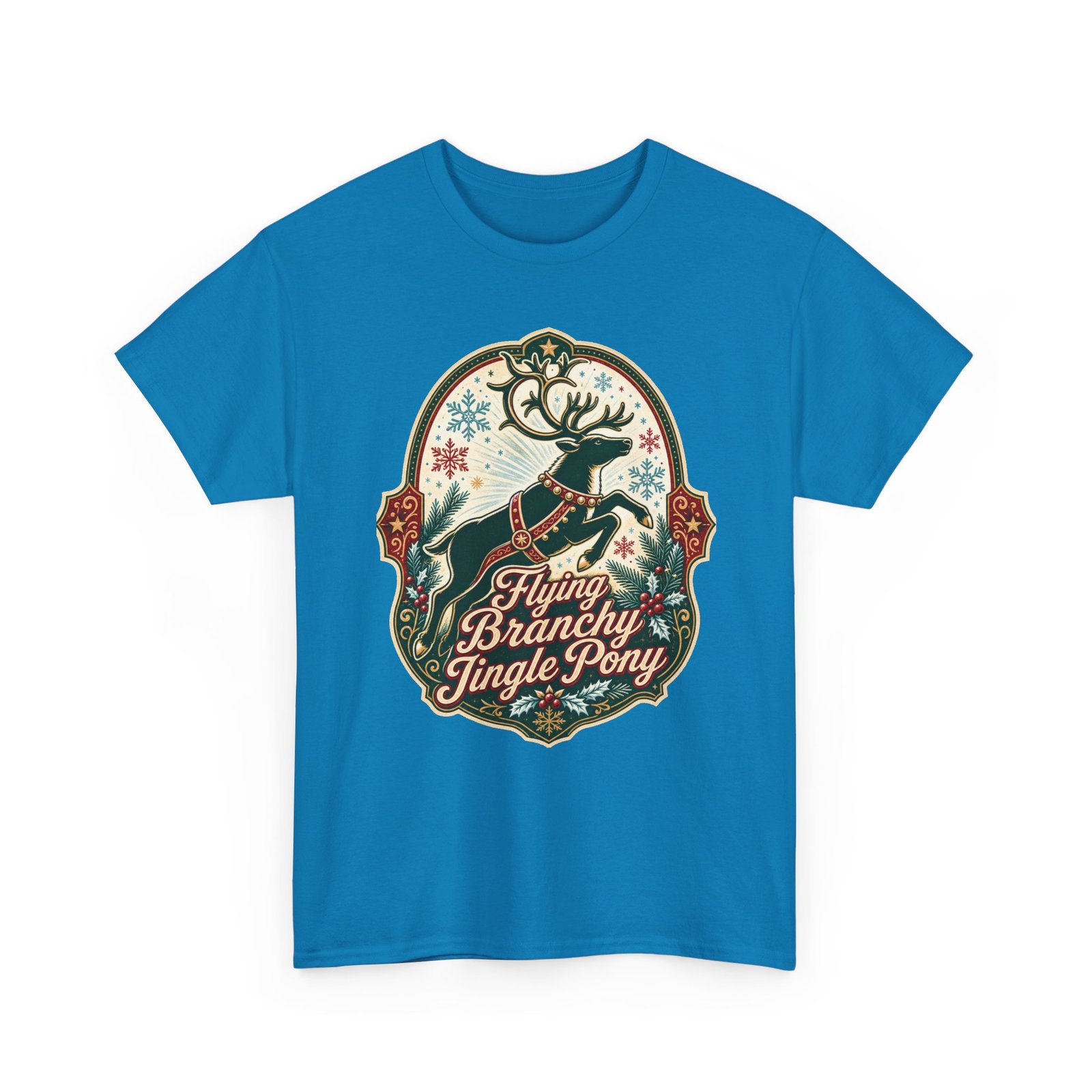 Flying Branchy Jingle Pony - Unisex T-Shirt – Reindeer Ridiculousness - Image 18