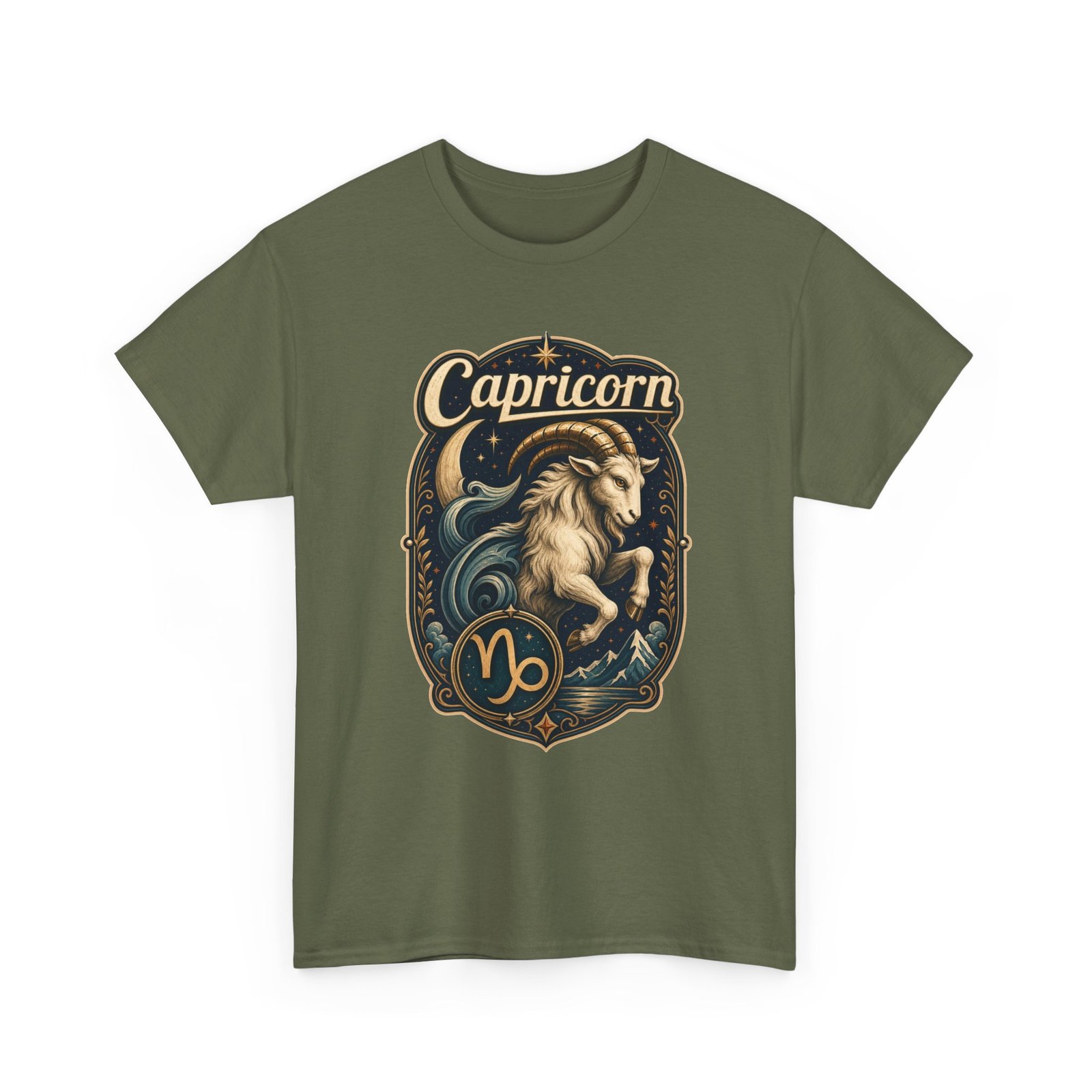 Capricorn Zodiac - Unisex T-Shirt – Sea-Goat, Astrology and Earth Sign - Image 12