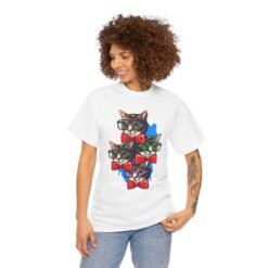 Nerdy Cat Club – Unisex T-Shirt – Highly Educated, Easily Distracted - Image 5