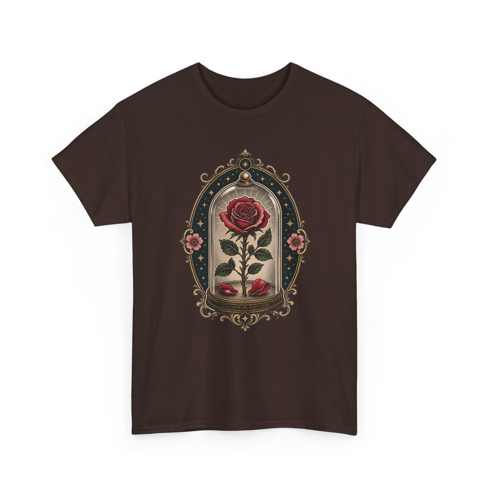 Enchanted Rose - Unisex T-Shirt – Timeless Beauty, Captured in Glass - Image 25