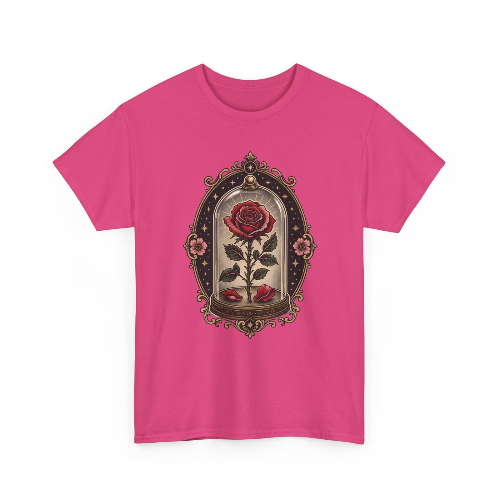Enchanted Rose - Unisex T-Shirt – Timeless Beauty, Captured in Glass - Image 28