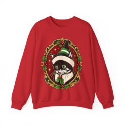 Elf Kitten – Unisex Sweatshirt – Santa’s Cutest Little Helper