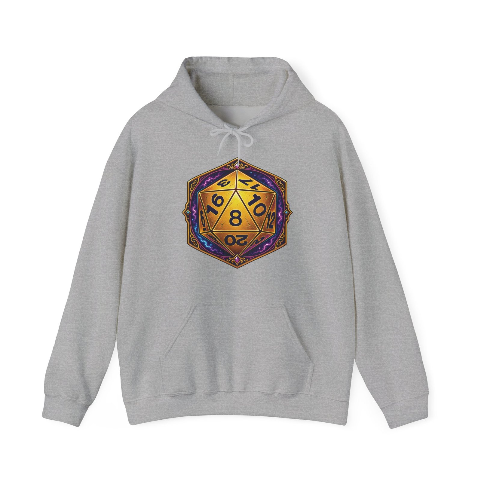 20-Sided Die - Unisex Hoodie – D20 Tabletop RPG & Gamer - Image 18