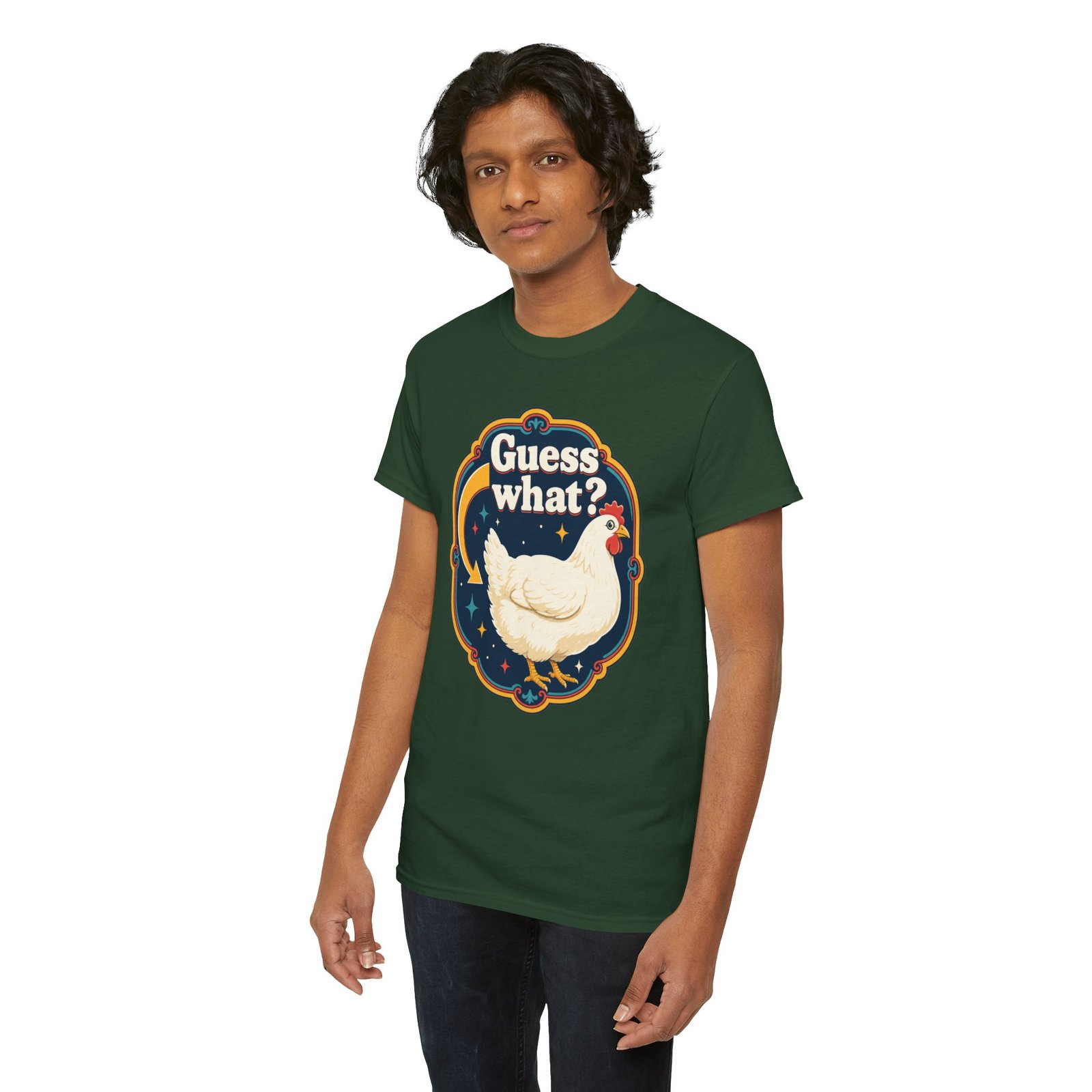 Guess What? Chicken Butt – Unisex T-Shirt – Classic Chicken Punchline - Image 11