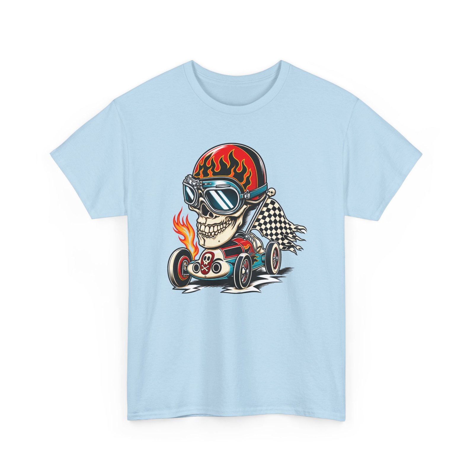 Death Race Skull – Unisex T-Shirt – Full Throttle to the Finish - Image 15