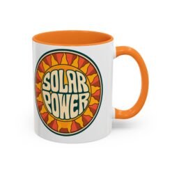 Alternative view of Solar Power – Color Accent 11oz or 15oz Mug – Renewable Morning Energy