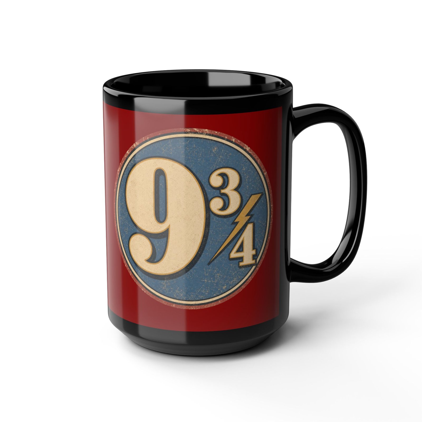 Platform 9¾ – Black 11oz or 15oz Mug – Coffee Before the Hogwarts Express - Image 8
