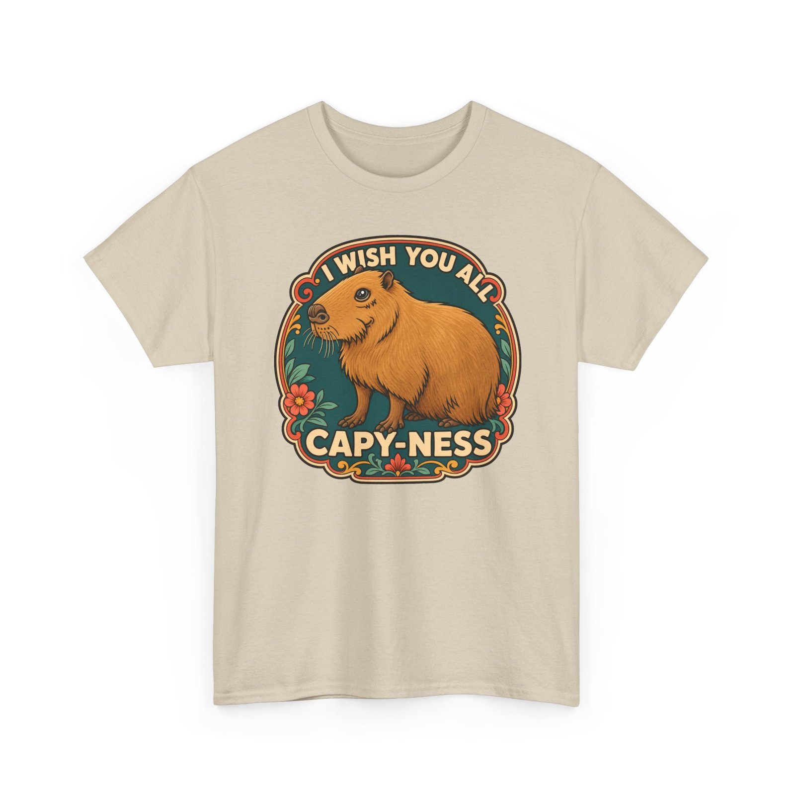 I Wish You All Capy-ness – Unisex T-Shirt – Maximum Chill, Maximum Cute - Image 25