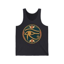 Eye of Horus - Unisex Jersey Tank Top – Ancient Symbol, Modern Comfort - Image 5