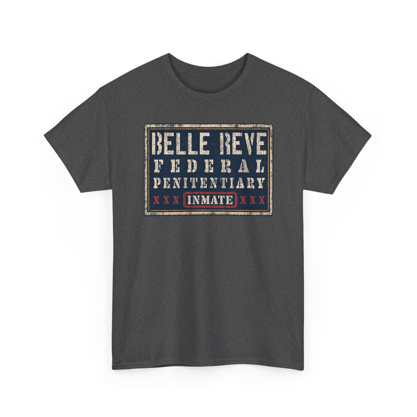 Belle Reve Federal Penitentiary Inmate – Unisex T-Shirt – Villainous Vibes - Image 23
