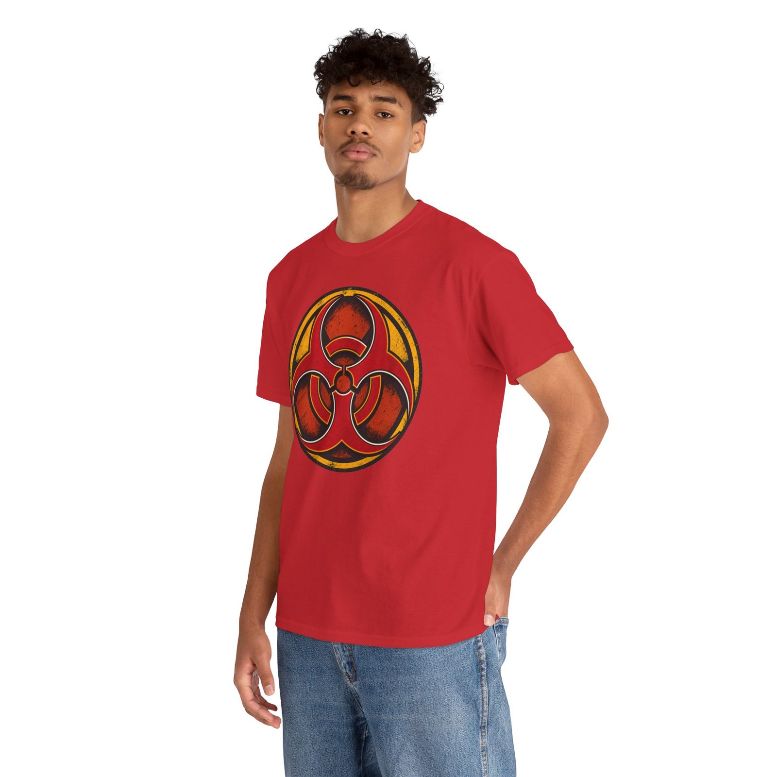 Biohazard Symbol - Unisex T-Shirt – Dangerously Cool - Image 4
