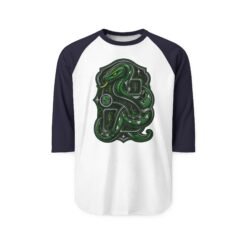 House of Snake – Unisex Raglan T-Shirt – Wizarding School Strategy Meets Game-Day Style - Image 5