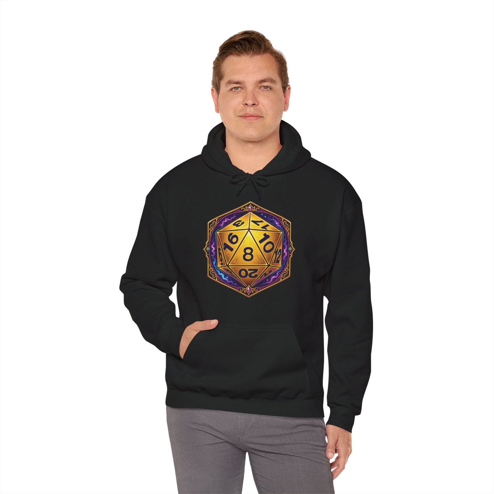 20-Sided Dice – Unisex Hoodie – Roll for Style - Image 10
