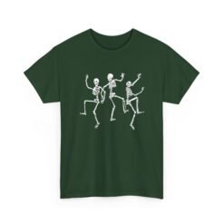 Dancing Skeletons - Unisex T-Shirt – Funny Halloween Skeleton Dance - Image 17