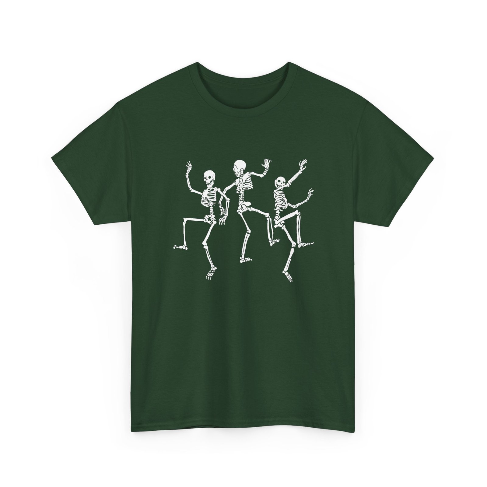 Dancing Skeletons - Unisex T-Shirt – Funny Halloween Skeleton Dance - Image 17