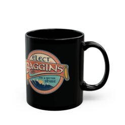 Alternative view of Elect Baggins for The Shire - Black Mug – Vote for Second Breakfast