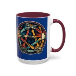 Rock Paper Scissors Lizard LLAP – Color Accent 11oz or 15oz Mug – Sip Long and Prosper - Image 37