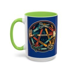Rock Paper Scissors Lizard LLAP – Color Accent 11oz or 15oz Mug – Sip Long and Prosper - Image 36
