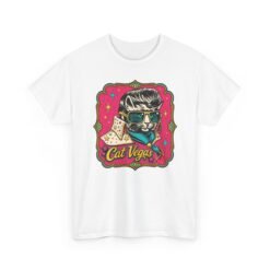 Cat Vegas – Unisex T-Shirt – The King Has Nine Lives - Image 19