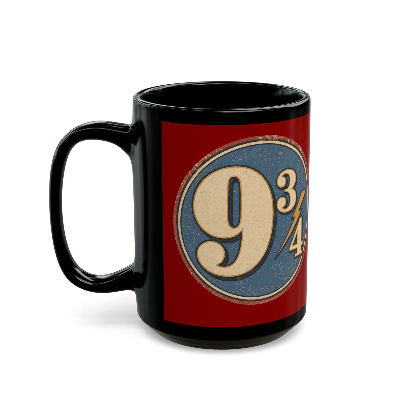 Platform 9¾ – Black 11oz or 15oz Mug – Coffee Before the Hogwarts Express - Image 6