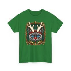 Rudolph the Reindeer Cat Unisex T-Shirt – Purr-fectly Festive Feline Fun
