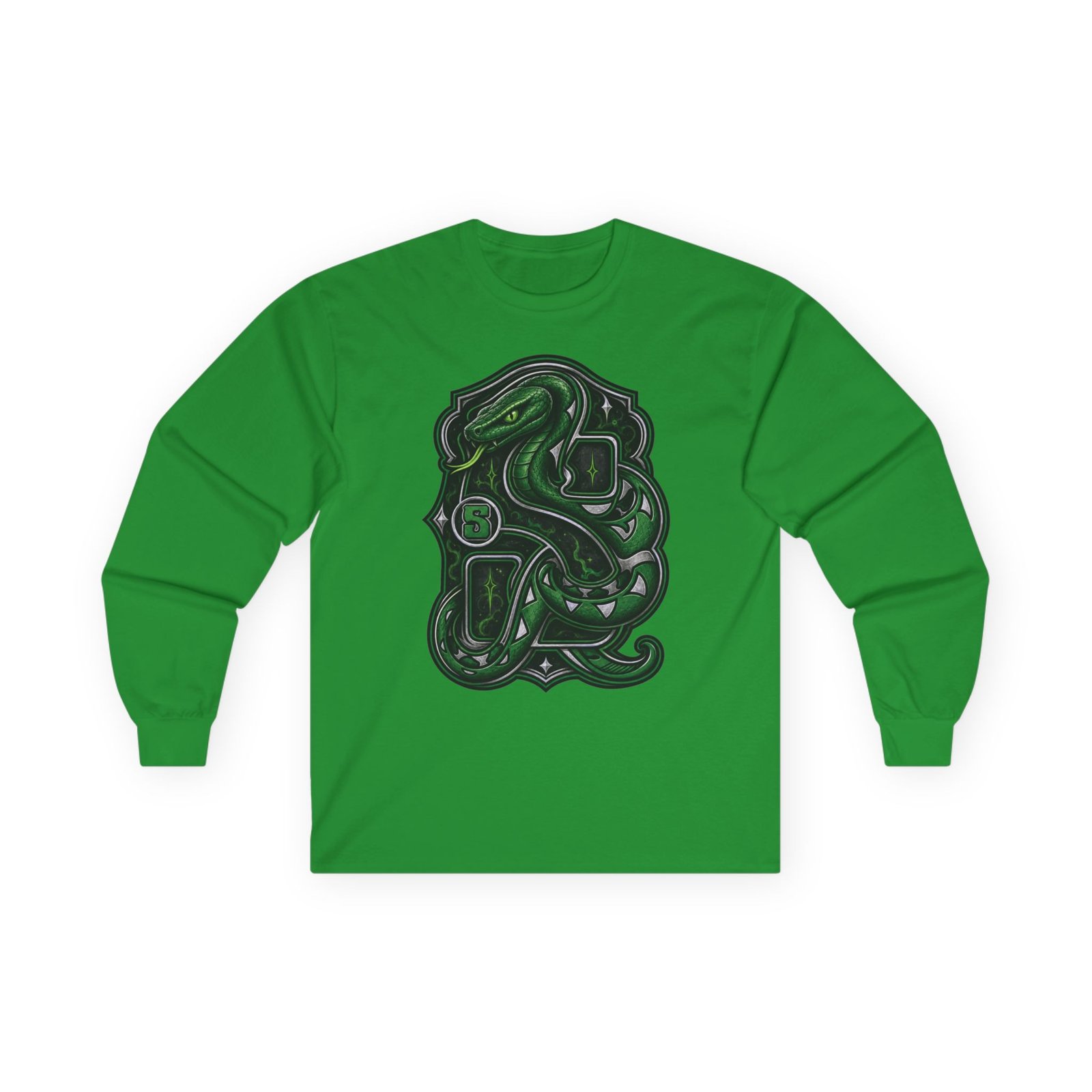 House of Snake – Ultra Cotton Long Sleeve T-Shirt – Wizarding School Ambition with a Clever Edge - Image 8