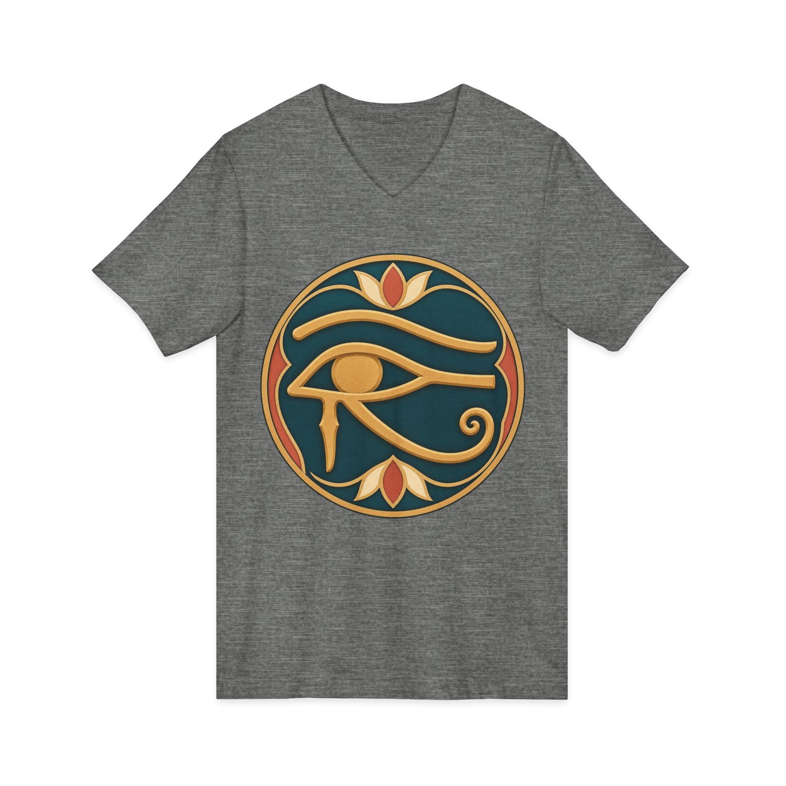Eye of Horus - Unisex V-Neck T-Shirt – Ancient Symbol, Modern Edge - Image 7